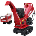 Triturador de ramas autopropelido GeoTech-Pro BMS155 BS en carretilla sobre orugas - motor B&S XR2100 - 7/15 HP
